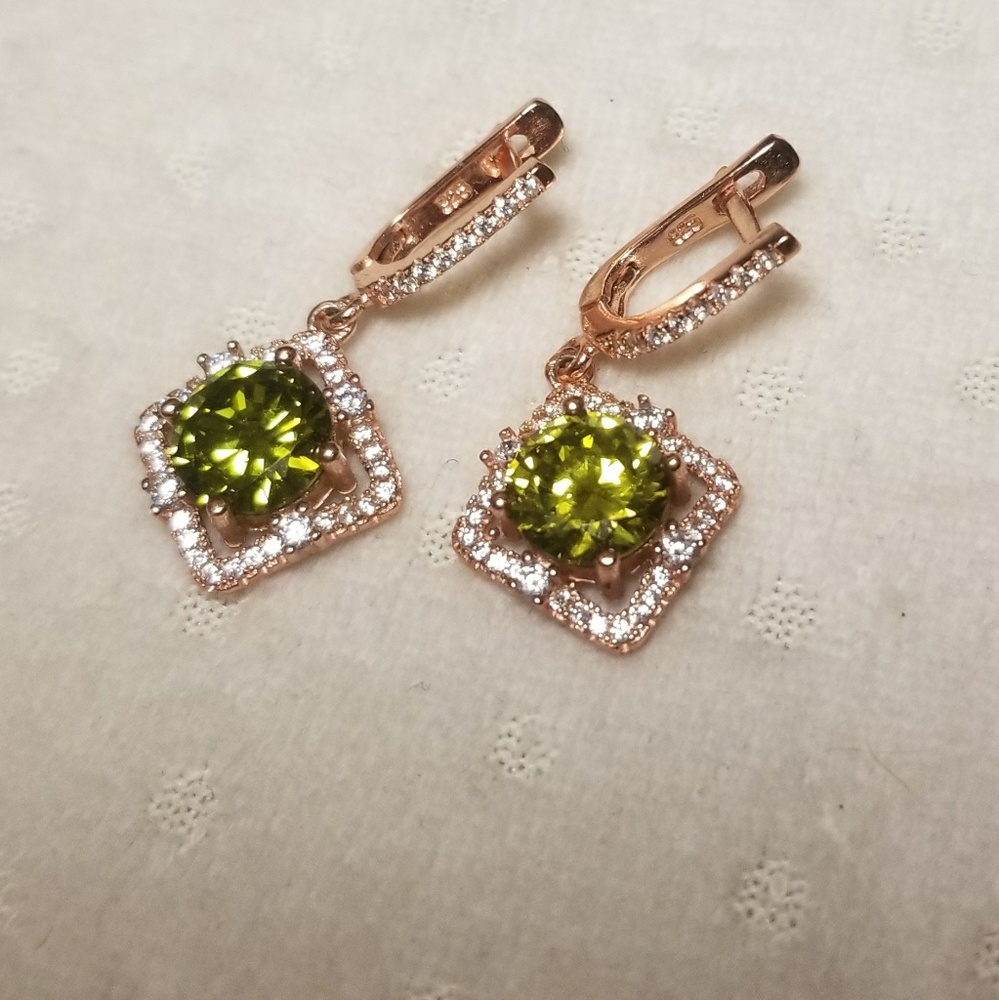 Gold plated sterling silver earrings